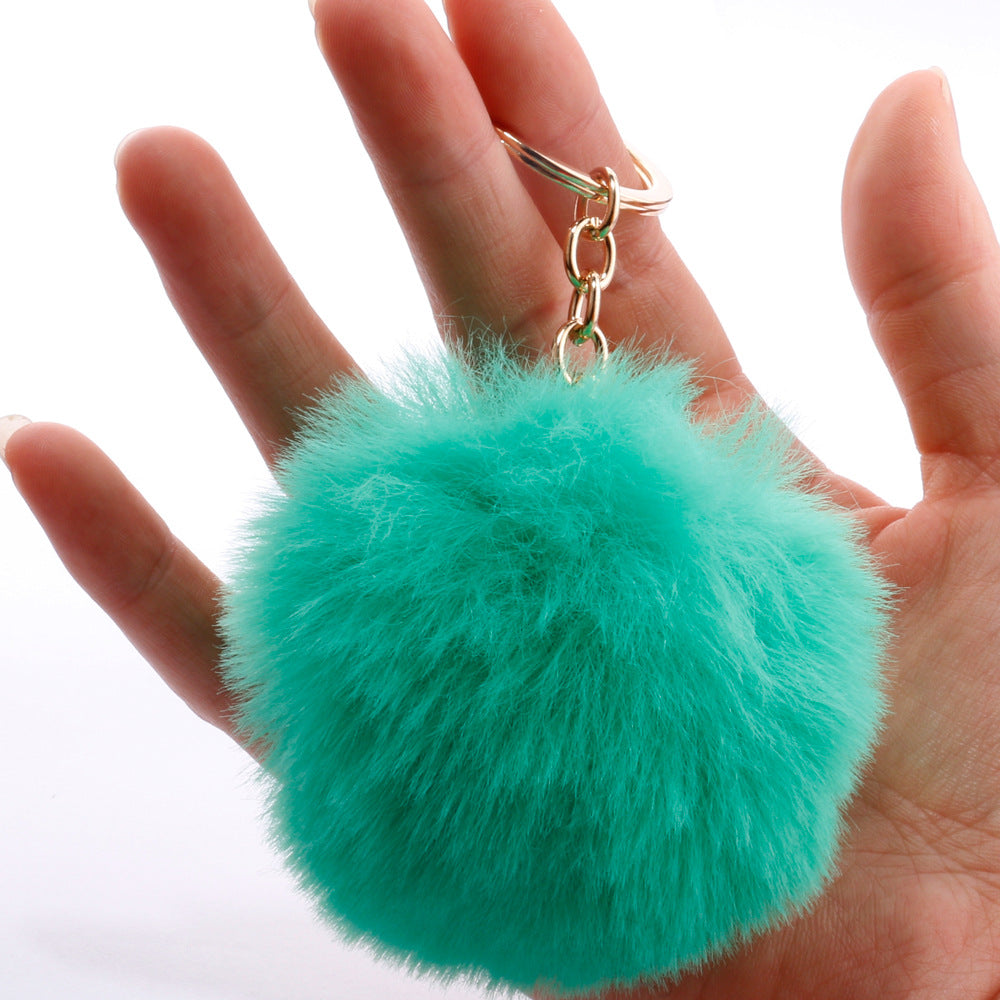 Wholesale 7CM Fur Ball Pom Pom Keychain